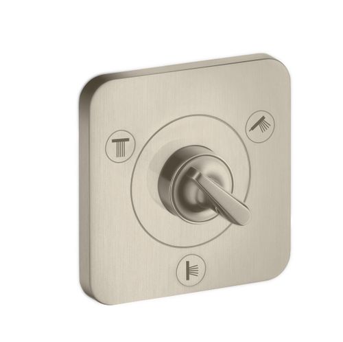 AXOR-HG-AXOR-Citterio-E-Ab-und-Umstellventil-Trio-Quattro-120-120-Unterputz-Brushed-Nickel-36772820 gallery number 1